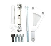 YolieraArt PCE Alternator Bracket Kit for C h e v y SBC 350, Aluminum Chrome Plated Mounting Bracket Set with Tensioner, Passenger Side Upper Lower Replacement