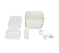 YolieraArt Petness, Cat Water Fountain, Automatic 2 in 1 Pet Water Dispenser with Food Bowl, Quiet Pump with Filtration System, 1.5L Large Capacity, for Cats and Small Dogs, White (Tazón de arroz