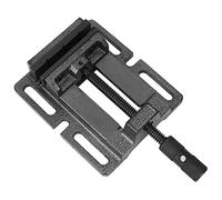 YolieraArt Prensa alemana, abrazadera de base ranurada de hierro fundido de 5 pulgadas, herramienta de banco de manivela giratoria para trabajos de perforación (20,3 cm)