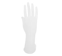 YolieraArt Resin Matte Lotus Hand Jewelry Stand, Mannequin Hand Finger Display Holder for Rings Bracelets (Matte White)