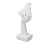 YolieraArt Thinker Face Statue, White Resin Face Sculpture, 6.4 x 2.4 x 1.9 Inches, Smooth Surface, Stable Base, Decor for Living Room Office Desktop, Ideal Gift for Art Lovers
