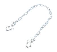 YolieraArt Trailer Safety Chain, 1m (39 Inch) Length with Dual S Hooks, 3500lbs Capacity High Strength Metal, Prevents Separation During Towing, Fits Trailers RV Accessories