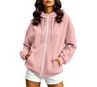 Yolimok Sudadera Mujer Cremallera Talla Grande Polar Chaqueta Deportiva Termicas Invierno Cordón Manga Larga Sudaderas Básico Mode Casual Ropa De Trabajo Hoodie Sweatshirt