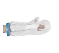 Yolispa Funda impermeable para ducha, baño, adulto, reutilizable, medio brazo, protector de fundición para heridas, antebrazo, mano, muñeca, dedo