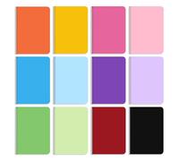 Yolistar A6 Bloc de Notas (Pack de 12),Bloc de Notas de Kraft Blanda,Libretas Pequeña A6,Cuadernos de Bolsillo,14 * 9cm,60 Páginas/30 hojas,10 Colores,para Diarios,escribir un plan