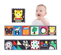 Yolistar Libros Bebes 0 3 6 Meses,Plegable de Doble Cara,Negro Blanco Libro Bebé Contraste Libros,Libro Sensorial de Actividades para Bebé Recien Nacido,Regalo de Juguete para Bebés