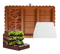 Yolistar Molde de Silicona para Chocolate Dubai, Molde Profundo de Turron para Bombones, Pralinés, Helado, Pastel con Rascador