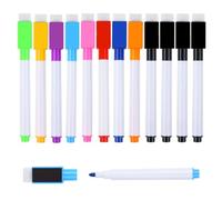 Yolistar Rotuladores Pizarra Blanca Magnetica 12 Pcs,Blanca Borrado En Seco Rotuladores Pizarra,rotuladores pizarra blanca,para Pizarras de Borrado en Seco,Escuela,Oficina,Hogar(9 Colores)