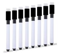 Yolistar Rotuladores Pizarra Blanca Magnetica 8 Pcs,Bolígrafo Negro Magneticos Rotulador Pizarra,Rotuladores Borrables Rotuladores Pizarra Para Hogar Escuela u Oficina