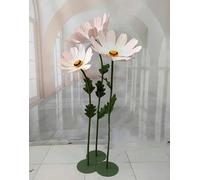 YOLNEY Juego de 3 Flores de Papel Gigantes Artificiales para Camino de Boda, decoración de Bodas, telón de Fondo para Fiesta, diseño de Ventana de Escenario, 3 Piezas en Flor