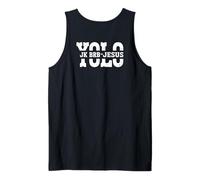 Yolo JK BRB Jesus Christ Funny Christian Easter Sunday Joke Camiseta sin Mangas