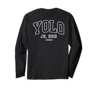 Yolo JK BRB Jesus Christ Funny Christian Easter Sunday Joke Manga Larga