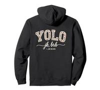 Yolo JK BRB Jesus Christ Funny Christian Easter Sunday Joke Sudadera con Capucha