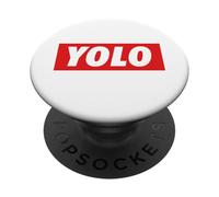 Yolo. Solo se Vive una Vez Diseño Meme PopSockets PopGrip Adhesivo