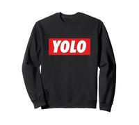 Yolo. Solo se Vive una Vez Diseño Meme Sudadera