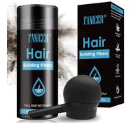 YOLONCE Fibra Capilar Polvo, Levanta Raíz Pelo, Dissimula Calvicie, Unisex, Marrón Oscuro, Neutral, 27.5 Gramos