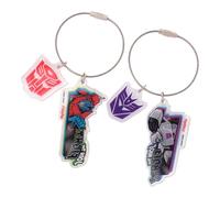 YOLOPARK Transformers G1 - Juego de llaveros Optimus-Prime y Megatron, colección de metal clásico (6,6 x 3,4 cm, 2 unidades)