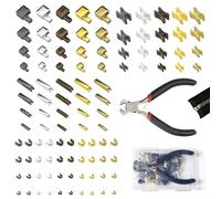 yolzhxe 100 Piezas Cremallera Reparación Kit, Tiradores Cremallera de Repuesto con Instale los Alicates, Reparar Cremalleras para Chaqueta, Jeans, Costura, Billetera, Mejoras para Hogar