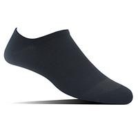 Yomandamor 5 pares de calcetines invisibles para hombre con puntera sin costuras y talón de agarre, 5 pares, color negro, 9-13