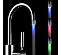 YoMaris 2 Pack Faucet de Agua LED Colorido con 3 Colores Que cambian Control de la Temperatura, RC-F03 Grifo del Grifo de la Corriente del Agua para la Cocina y los Cuartos de baño.