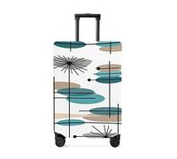 yomeeaaaa Funda de equipaje de viaje con patrón de mediados de siglo, ovalados modernos, antiarañazos, elásticas, protectoras, fundas de equipaje lavables de 73 a 81 cm, Abstractjim4013, S(18-21in)
