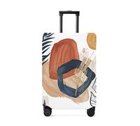 yomeeaaaa Funda de equipaje de viaje estilo bohemio de mediados de siglo, geométrica moderna, minimalista, antiarañazos, elástica, para protección, fundas de equipaje lavables de 19 a 21 pulgadas,