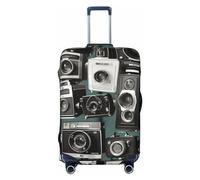 yomeeaaaa Funda elástica para equipaje de viaje, colección de cámara retro, 1 funda protectora de equipaje para viajes, fundas antiarañazos para equipaje lavable para adultos, decoración (18-32