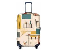 yomeeaaaa Funda elástica para equipaje de viaje, cubierta de equipaje moderna de mediados de siglo, protector de equipaje para viajes, fundas antiarañazos para adultos, lavables y decorativas (18-32
