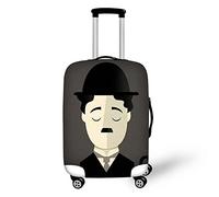 yomeeaaaa Funda para equipaje de viaje de 18 a 30 pulgadas, patrón colorido 3D (S (funda de 18-22 pulgadas), 05), Comedia, M(22-24in)