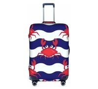 yomeeaaaa Happy Crabs - Funda de viaje con estampado divertido para viajar S-XL, Black, M(22-24in)