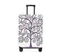 yomeeaaaa Klimt - Funda de equipaje de viaje con diseño de árbol de la vida, fundas elásticas antiarañazos para equipaje, fundas lavables de 73 a 81 cm, Painting-003jim7502, XL(29-32in)