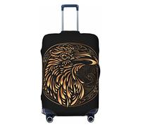 yomeeaaaa Odin'S Crow - Funda elástica para equipaje de viaje, funda protectora para cajuela, se aplica a 19-32 pulgadas Covermedium, Black, XL(29-32in)