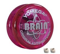Yomega The Original Brain - Yoyó Profesional para niños y Principiantes, yoyó de Retorno automático Ideal para Trucos de Cuerda + 2 Cuerdas Extra (Pink)
