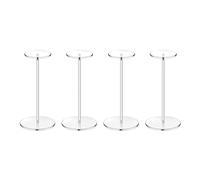 Yominerr 4 Juegos Soportes para Sombreros Acrílico, Soporte Exhibición Pedestal Transparente, Estantes para Sombreros Béisbol, Elevadores Redondos Acrílico para Sombreros Exhibición