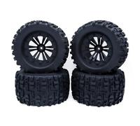 Yominerr 4 Piezas 125mm 1.9 Juego de Neumáticos de Llanta Beadlock para 1/10 RC Crawler Car TRX4 RC-4WD D90 para Axial SCX10 II III,e