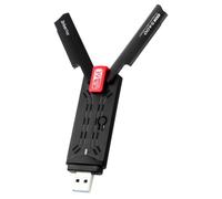 Yominerr Adaptador AX5400 WiFi6E, Adaptador USB 3.0 de 5400 MHz, Adaptador WiFi de 2,4 G/5 G/6 GHz, Tarjeta de Red Inalámbrica WPA3 802.11AX para 10/11