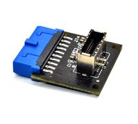 Yominerr Adaptador de Conector Interno USB 3.0 A USB 3.2 Tipo C Frontal Tipo e, Convertidor de 20 A 19