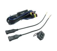 Yominerr Arnés de Cableado para Luz Antiniebla LED de Motocicleta, Interruptor de Cable de Relé, Luz Alta y Baja, Cable de para Motocicleta, Todoterreno, UTV, ATV