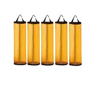 Yominerr Bolsa de Basura para Colgar en la Pared, para Cocina, Almacenamiento Visual, Mágica, Sin Perforaciones, Extraíble, Bolsa de Plástico, Bolsa de Almacenamiento Negra y Amarilla