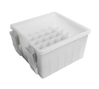Yominerr Caja para Señuelos de Pesca, 36 Rejillas, Caja de Almacenamiento para Señuelos de Calamar, Organizador de Pulpo, Caja Rígida para Cebos, con Luz, D