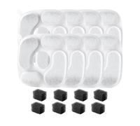 Yominerr Esponjas Prefiltrantes para Fuente de Agua para Gatos de 2,8 L (95 Oz) con Filtro Automático (8 Unidades + 8 Unidades)