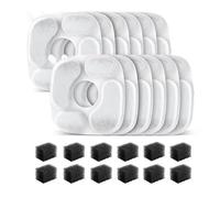Yominerr Esponjas Prefiltrantes para Fuente de Agua para Gatos de 2,8 L (95 Oz) y 12 Filtros Automáticos (12 Unidades)