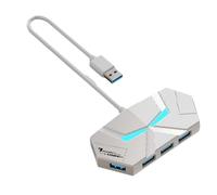 Yominerr Expansor de Concentrador USB 3.0 Tipo C de 7 Puertos Adaptador OTG de Alta Velocidad de 5 Gbps Estación de Acoplamiento para Computadora Portátil Disco Duro Ratón Teclado A