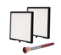Yominerr Filtros para Colector de Polvo de Uñas, 2 Unidades, Filtro de Repuesto con Cepillo Quitapolvo para Decoración de Uñas.