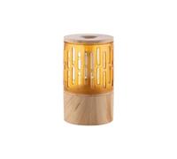 Yominerr Máquina de Aromaterapia de Llama Pequeño Hogar Dormitorio Luz de Velas Silenciosa Atmósfera Luz Aromaterapia Humidificador Difusor A