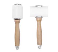 Yominerr Martillo para Tallar, Mazo de para Bricolaje, Martillo de Nailon con de Madera, Kit de Herramientas para Coser de Vaca