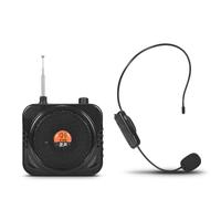 Yominerr Micrófono Inalámbrico de 2,4 G, Altavoz con Bluetooth, Amplificador para Aulas de Profesores, Amplificador para Guías Turísticos, Tarjeta TF, Enchufe Europeo