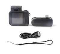 Yominerr Mini Cámara Estilo Monorreflex HD1080P CMOS con Pantalla LCD Lámpara de Flash y Base de Batería Grabadora de Vídeo Portátil DV Negro