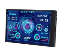 Yominerr Minicomputadora con Pantalla Secundaria IPS Tipo C de 3,5 Pulgadas, CPU, GPU, RAM, HDD, Monitor, USB, AIDA64