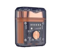 Yominerr Nueva Afeitadora Eléctrica, Mini Afeitadora Transparente de Dos Vías, Portátil, Lavable, de Larga Duración, con Pantalla LED para Viajes en Casa B